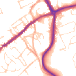 Daytime road noise heatmap for RH4 2BL