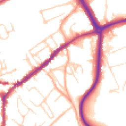 Daytime road noise heatmap for RH4 2BN