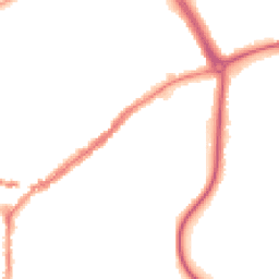 Night-time road noise heatmap for RH4 2BN
