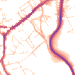 Daytime road noise heatmap for RH4 2BY