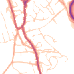 Daytime road noise heatmap for RH4 2DX