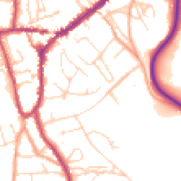 Daytime road noise heatmap for RH4 2EB