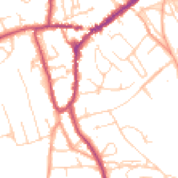 Daytime road noise heatmap for RH4 2ED
