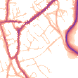 Daytime road noise heatmap for RH4 2EH
