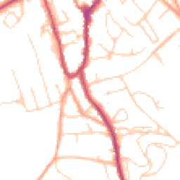 Daytime road noise heatmap for RH4 2HZ