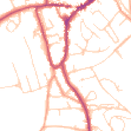 Daytime road noise heatmap for RH4 2JS