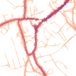 Daytime road noise heatmap for RH4 2JY