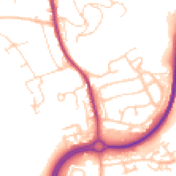 Daytime road noise heatmap for RH4 2LL