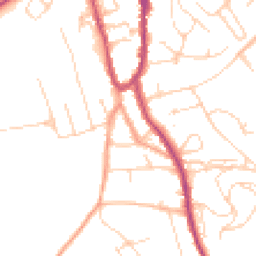 Daytime road noise heatmap for RH4 3AD