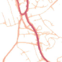 Daytime road noise heatmap for RH4 3AF