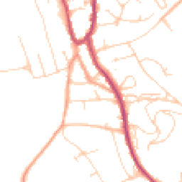 Daytime road noise heatmap for RH4 3BD