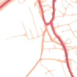 Daytime road noise heatmap for RH4 3BU