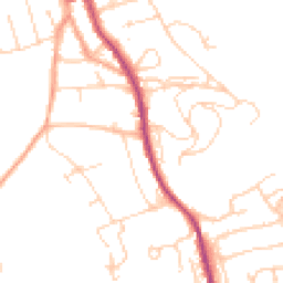 Daytime road noise heatmap for RH4 3EN