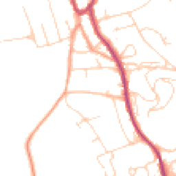 Daytime road noise heatmap for RH4 3EP