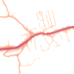 Daytime road noise heatmap for RH4 3GJ