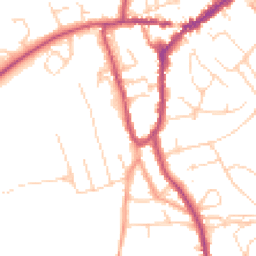 Daytime road noise heatmap for RH4 3HF