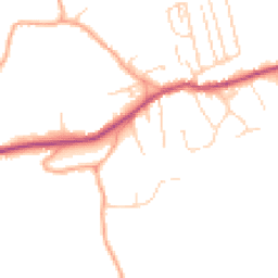 Daytime road noise heatmap for RH4 3NN