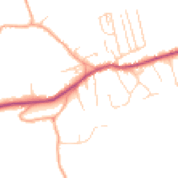 Daytime road noise heatmap for RH4 3NP