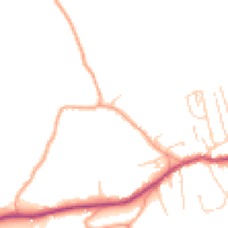 Daytime road noise heatmap for RH4 3NY