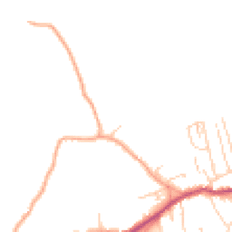 Daytime road noise heatmap for RH4 3PA