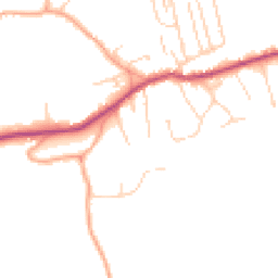 Daytime road noise heatmap for RH4 3PE