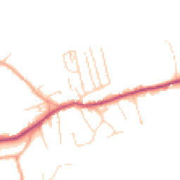 Daytime road noise heatmap for RH4 3PP