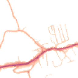 Daytime road noise heatmap for RH4 3PS