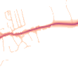 Daytime road noise heatmap for RH4 3QA