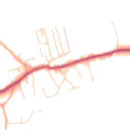Daytime road noise heatmap for RH4 3QE