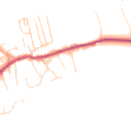 Daytime road noise heatmap for RH4 3QF