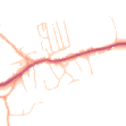 Daytime road noise heatmap for RH4 3QG