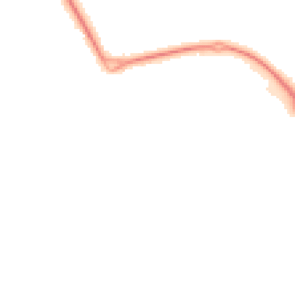Night-time road noise heatmap for RH6 0AR