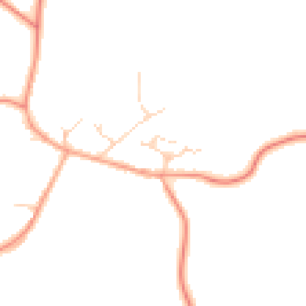 Daytime road noise heatmap for RH6 0BL