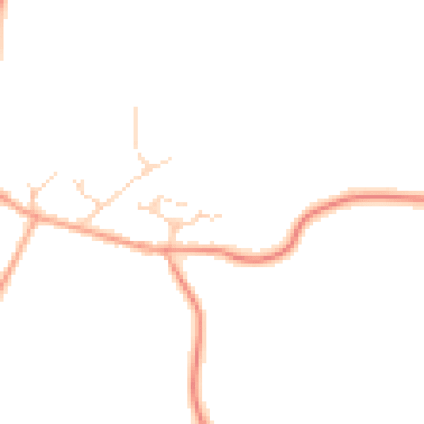 Daytime road noise heatmap for RH6 0BP