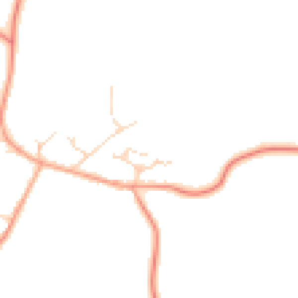 Daytime road noise heatmap for RH6 0BS