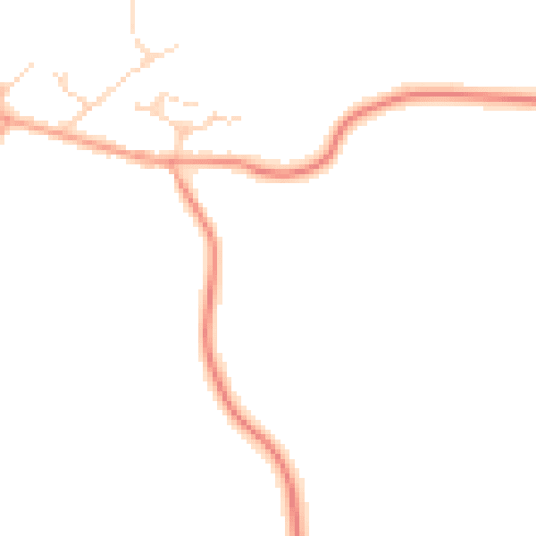 Daytime road noise heatmap for RH6 0BT