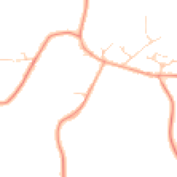 Daytime road noise heatmap for RH6 0DN