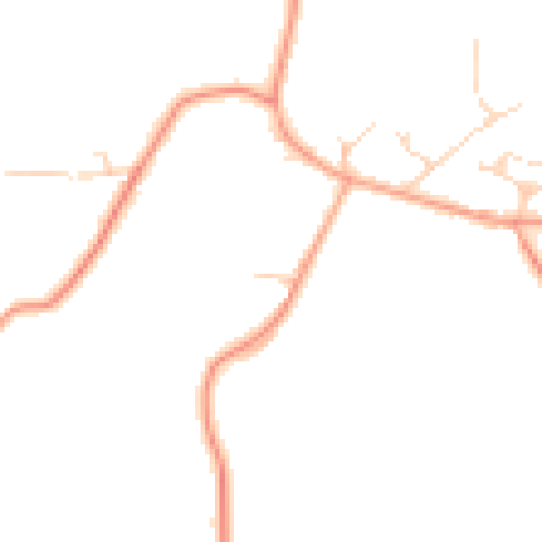 Daytime road noise heatmap for RH6 0DP