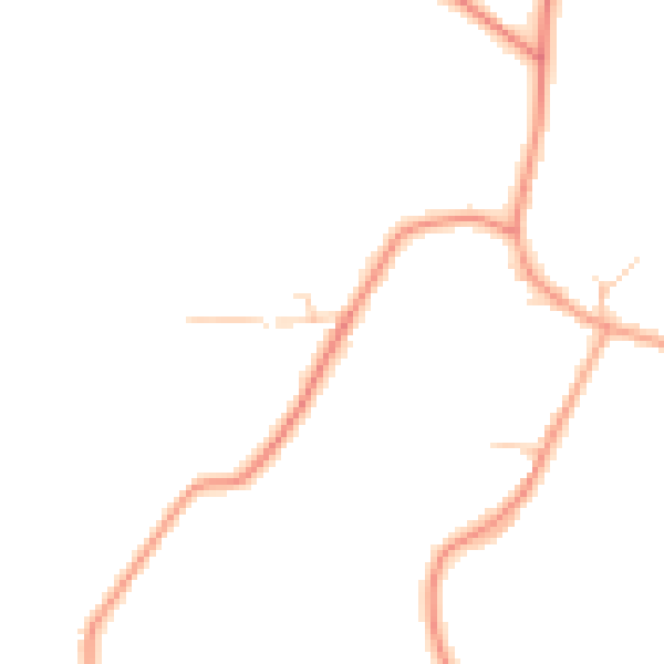 Daytime road noise heatmap for RH6 0EJ
