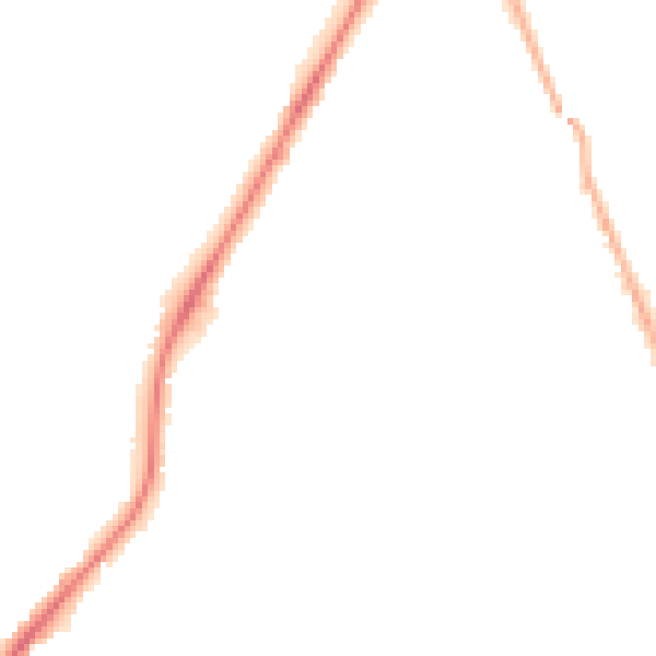 Night-time road noise heatmap for RH6 7AH