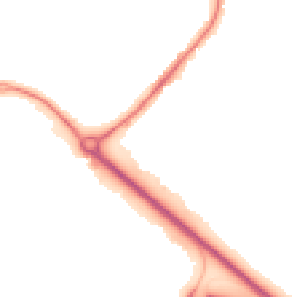 Night-time road noise heatmap for RH6 7EG
