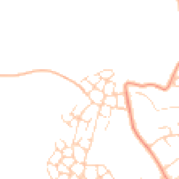 Daytime road noise heatmap for RH6 8GL