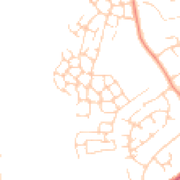 Daytime road noise heatmap for RH6 8GN