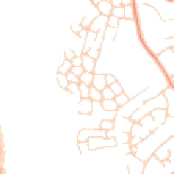 Daytime road noise heatmap for RH6 8GP