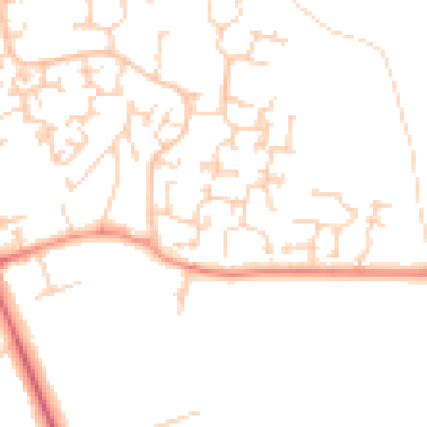 Daytime road noise heatmap for RH6 9GB