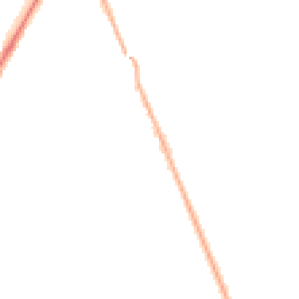 Night-time road noise heatmap for RH6 9HW