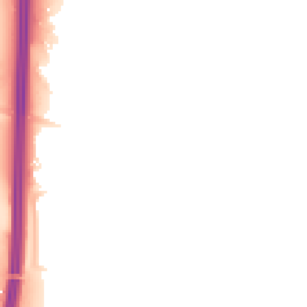 Night-time road noise heatmap for RH6 9LZ