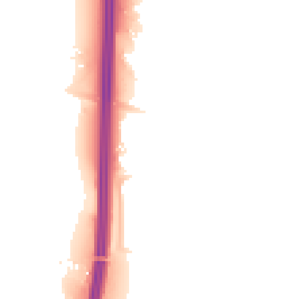 Night-time road noise heatmap for RH6 9NU