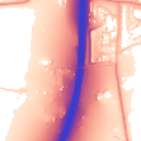 Daytime road noise heatmap for RH6 9PR