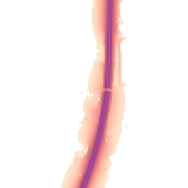 Night-time road noise heatmap for RH6 9PR